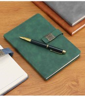 Vente en gros de coffret cadeau de luxe pour carnet A5 avec stylo personnalisable en cuir PU pour Thanksgiving avec boîte cadeau