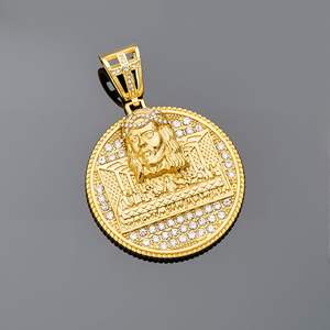 Ciondolo a Moneta in Acciaio Inossidabile Personalizzato con <span class=keywords><strong>Nome</strong></span> e Logo Incisi, Colori Argento, Oro, Nero, Blu, Placcato Oro per Bambini, Uomini e Donne - Product Image 4