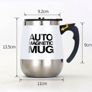 Mug à café en acier inoxydable avec logo personnalisé, mugs à agitation automatique, mélangeur électrique intelligent, tasses à mélanger pour café, lait - Product Image 4