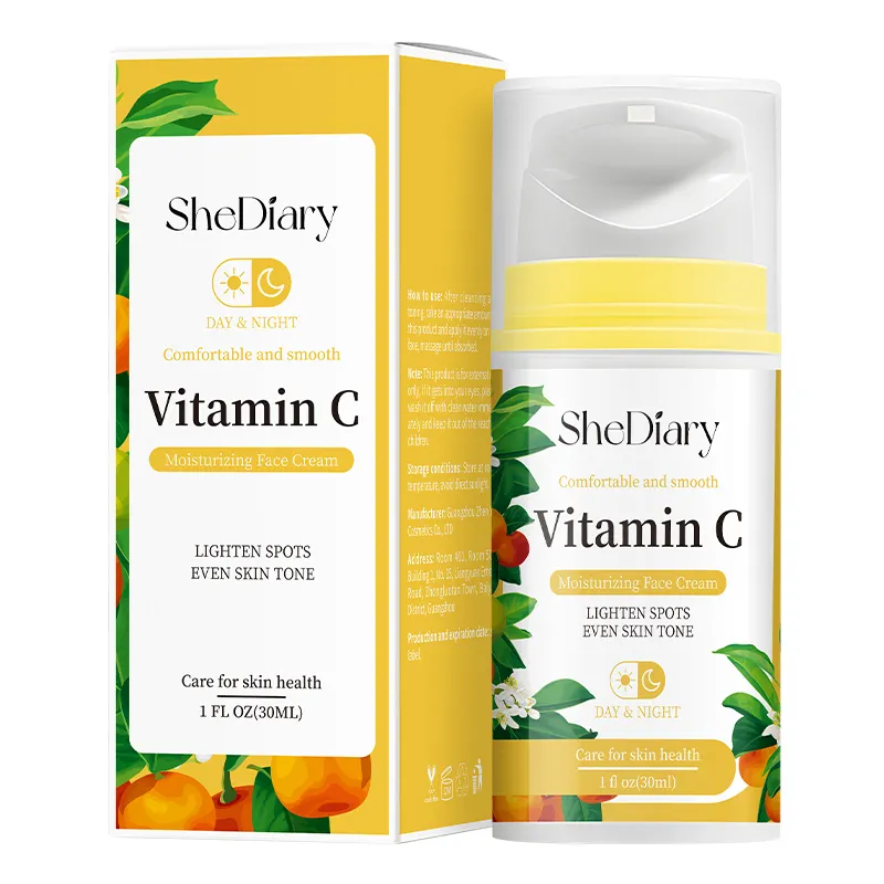 Crema idratante viso vitamina C crema viso giorno e notte crema sbiancante notte, la cura della pelle per donne e uomini