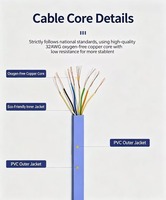 Cable Ethernet Plano 6A - Velocidad Gigabit, Cobre Puro, Par Trenzado Blindado para Cableado de Salas de Ordenadores