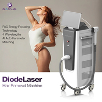 Mesin Penghilang Bulu Laser Diode Profesional 2026 4 Gelombang 755nm 808nm 940nm 1064nm Pendingin Es untuk Klinik