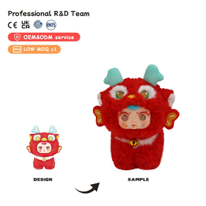 MM Suger Baby Shan Hai Auspicious Beast Plush Blind Box Cute Mythical Creature Bag Charms Random Design Collectible Plush Toys - Product Image 2