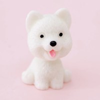 Statue artificielle personnalisée en résine figurine d'animal mignon chiot bobble head modèle ornements de bureau décoration de la maison cadeaux souvenirs artisanat
