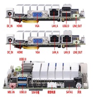 NTX19QF Nano-ITX Carte Mère avec J1900 N2900 J1800 N2806 E3845 Dual LAN Dual COM et 12VDC Fanless LVDS
