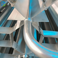 Vaporisateur cryogénique en acier inoxydable 200 Nm³/h pour oxygène liquide, azote, argon, hydrogène, GNL, CO2, air ambiant et vapeur – Énergie moteur