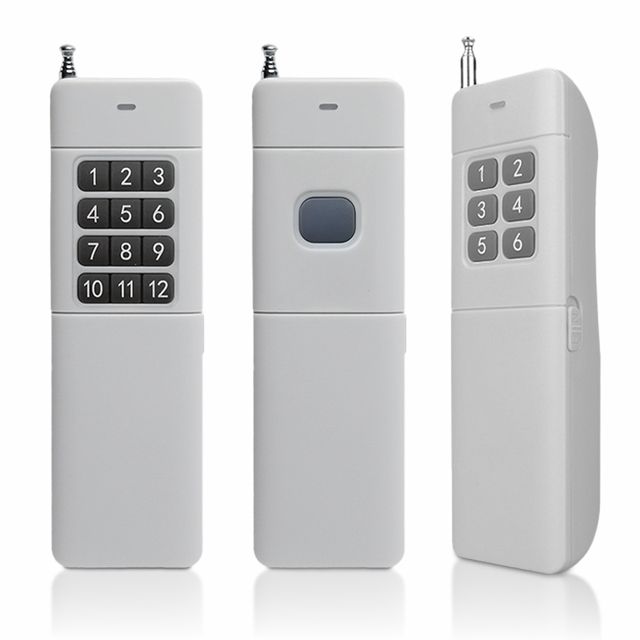 433MHz RF Wireless Remote Transmitter Telescopic Antenna 4 6 Key Optional for Multi Channel Relay Light Pump Automation Control