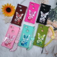 Coque de téléphone souple en TPU anti-chute légère motif papillon pour Google Pixel 10 9 8 7 6 5 4 3 2 Pro XL, étui mobile en PU