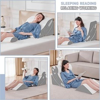 Ensemble de 4 pièces d'oreillers de lit de qualité supérieure pour le soutien du dos, oreillers en mousse à mémoire de forme pour le soulagement des douleurs cervicales, vente en gros en usine