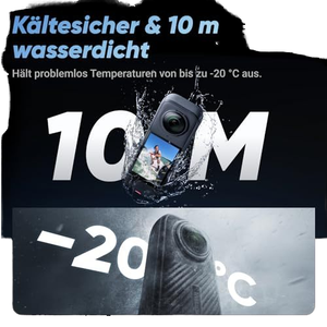 Cámara Deportiva Panorámica INSTA 360 X3 X4 con Edición IA, Lente Desmontable 4k, 135 Minutos de Duración de la Batería, <span class=keywords><strong>Editor</strong></span> IA - Product Image 6
