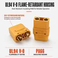 Connecteur de batterie haute intensité XT90 XT90H mâle/femelle 45A 500V plaqué or 10AWG à souder pour voiture RC, drone, batterie LiPo