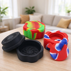 Moulin à herbes en résine personnalisé en gros, antiadhésif, en silicone de qualité alimentaire, petit et portable, compatible OEM/ODM - Product Image 4