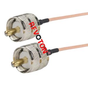 الشركة المصنعة Coax RG316 u RG316D وصلة جديلة UHF PL259 المكونات الذكور إلى UHF <span class=keywords><strong>PL</strong></span> المكونات الذكور كابل تمديد الضفيرة - Product Image 1