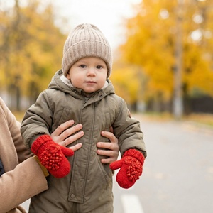Gants en tricot douillets pour enfants pour l'hiver |   Mitaines pour tout-petits faites à la main de 0 à 6 ans |   Accessoires thermiques chauds pour l'automne et l'hiver - Product Image 5