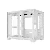 Lovingcool Boîtier PC Gamer RGB MATX CPU Personnalisable avec Logo, Tours d'Ordinateur de Bureau Gaming, Compatible Refroidisseur Liquide 360mm