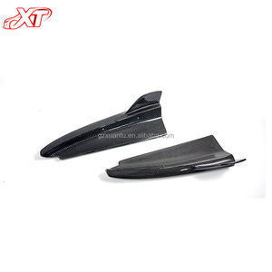 Séparateur de pare-chocs arrière en fibre de carbone W205 <span class=keywords><strong>C63</strong></span> pour <span class=keywords><strong>Mercedes</strong></span> Benz classe C coupé diffuseur 4 portes coins becquet - Product Image 3