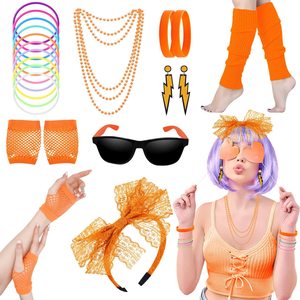 <span class=keywords><strong>Traje</strong></span> <span class=keywords><strong>de</strong></span> Fiesta <span class=keywords><strong>de</strong></span> Poliéster Color Neón Estilo Años <span class=keywords><strong>80</strong></span> <span class=keywords><strong>para</strong></span> <span class=keywords><strong>Mujer</strong></span>, con Cubrepiernas, LP101 - Product Image 3