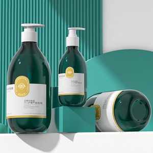 Botella de champú translúcido <span class=keywords><strong>turquesa</strong></span> PET de 200ml y 700ml de alta calidad con bomba de loción para lavado de cabello Color personalizado - Product Image 2