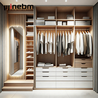 Siap untuk merakit desain Modern disesuaikan lemari pakaian kamar tidur mebel sudut lemari pakaian kamar tidur Clothset lemari pakaian