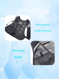 Gilet in poliestere sottile con doppia ventola di raffreddamento a semiconduttore per sport all'aperto, campeggio, alpinismo, cantiere - Product Image 4