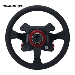 พวงมาลัยหนังสำหรับเกมส์แข่งรถ Factory Simmagic รุ่น X-330R X-350W X-310G วงแหวนสีแดงคลาสสิก แบบขึ้นรูปเฉพาะ ใช้ร่วมกับอุปกรณ์อื่นได้ - Product Image 3