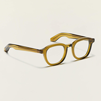 Gafas de bloqueo de luz azul de diseño Retro clásico Marco TR + CP Gafas ópticas redondas Gafas con logotipo personalizado para mujeres y hombres
