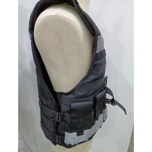 Gilet tactique en nylon, taille unique, réfléchissant, équipement tactique d'extérieur, coupe régulière, bretelles, coutures soudées - Product Image 3