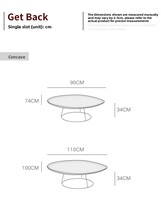 Table basse moderne Wabi-sabi en bois massif multicouche, style nordique artistique, pour salon, aucun assemblage requis
