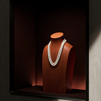 FANXI haut de gamme Base en bois personnalisé bijoux présentoir collier Mannequins buste pour bijoux magasins