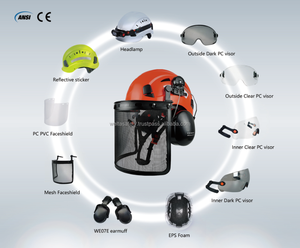 Cascos de seguridad WELTA ABS para escalada en roca, rescate y ciclismo de alta altitud con gafas protectoras, casco de construcción. - Product Image 4