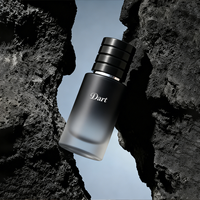 Flacons de parfum en verre noir mat 30/50/100 ml avec bouchon magnétique, marquage à chaud, logo personnalisé, coffret de luxe, pochette, emballage en carton