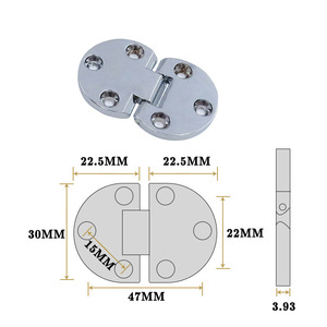 Cerniera a scomparsa in lega di zinco per <span class=keywords><strong>tavolo</strong></span> pieghevole a 180 gradi, invisibile, a incasso, per mobili in legno - Product Image 1
