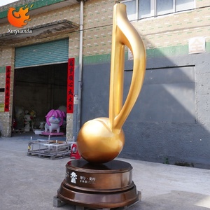 Sợi thủy tinh Vàng âm nhạc lưu ý tác phẩm điêu khắc, âm nhạc cửa hàng & Đào Tạo tổ chức lối vào trang trí, lớn tầng đứng nghệ thuật trang trí - Product Image 5