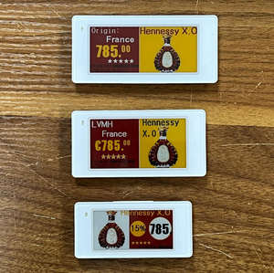 Étiquettes intelligentes ESL pour la vente au détail, technologie Ble 5.0, écran E Ink de 2,13 pouces, pour boulangerie, animalerie, système d'étiquetage électronique de rayonnages à prix abordable - Product Image 1