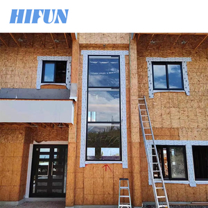 <span class=keywords><strong>Hifun</strong></span> กันสาดหน้าต่างบานเลื่อนกระจกสองชั้นสีดำกันเสียงสำหรับโรงแรมทันสมัยงานตามสั่งหน้าต่างอลูมิเนียม - Product Image 6