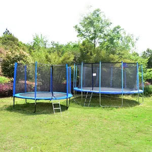 Penjualan laris trampolin lompat 16 kaki besar Bungee luar ruangan dengan jaring pengaman