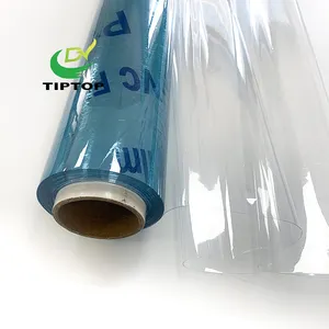 Tiptop rolo de filme pvc transparente, rolo de filme pvc macio 0.05-0.5mm para cortina e mesa