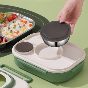 Shengyue Electric <b>Lunch</b> <b>Box</b> 304 Stainless Steel <b>Insulated</b> With Compartments Large Capacity Food Grade - Product Image 4
