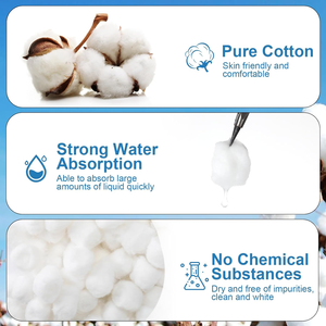 Bolas de Algodón Estériles en Oferta, con Fuerte Absorción de Agua, para Uso Clínico, Botiquín de Primeros Auxilios, Cuidado de la Salud en el Hogar, Salón Profesional, Spa - Product Image 6
