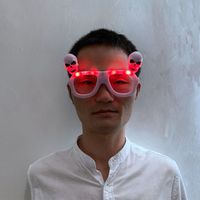 Lunettes LED clignotantes pour fête, multi-modes, piles incluses, couleurs personnalisables, accessoires de fête d'Halloween, décoration