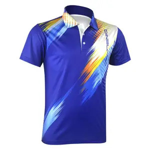 Custom polo shirts regenerated polyester RPET thermal sublimation short-sleeve Moisture-wicking moisture-absorbing fast-drying