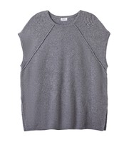 Suéter de Punto de Talla Grande, Minimalista, con Costuras Expuestas, Holgado, Informal, Versátil para Mujer
