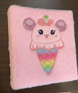 Cahier de Notes Kawaii pour Filles, Carnet de Notes <span class=keywords><strong>en</strong></span> Peluche, Doux, Moelleux, Reliure Personnalisée, Cadeau pour Enfant - Product Image 3