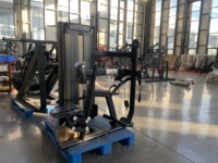 Máquina de remo sentado con carga de placas para gimnasio comercial, equipo de fitness de acero de gran capacidad para ejercicios de piernas