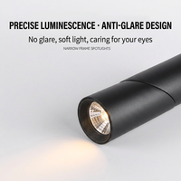 Luminaire moderne en aluminium à intensité variable 360° °   Spot LED rotatif à montage en surface pour plafond, éclairage d'intérieur pour salon