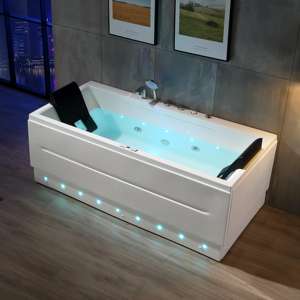 Acrylique 2 personnes pour baignoire, <span class=keywords><strong>massage</strong></span> du cou, trempage, conception autoportante pour salle de bain, utilisation en appartement Taille 1.9m Couples Spa Tub - Product Image 1