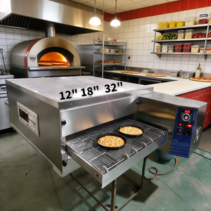 Forno Elettrico Commerciale a Convezione da Tavolo in Acciaio Inossidabile da 12, 18, 21 Pollici per <span class=keywords><strong>Pizza</strong></span>, Pane e Frutta Secca, con Nastro Trasportatore Regolabile - Product Image 1