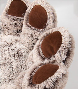 Venta al por mayor Durable Cozy Palm Shape Fluffy Pet Grande Lavable Perro Gato Felpa Rosa Gris Marrón Cama Suave - Product Image 5