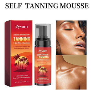 <span class=keywords><strong>Mousse</strong></span> Bronzante Bio Effet Noir Lait 100ML Imperméable Brun Clair Moyen Foncé Teinture Noircissante Vente en Gros Marque Privée - Product Image 1