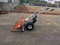 Moissonneuse mobile à essence pour riz et millet, avec support manuel, de type autotracté, avec sécheuse et coupeuse, machine agricole de récolte